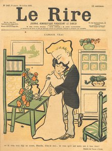 1899年7月29日「ル・リール」の表紙からの真の愛 作： Emmanuel Poire Caran D